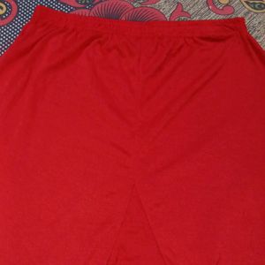 Women Plain Red Colour Stretchable Cotton Legging