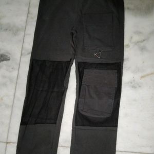 Net Black Joggers