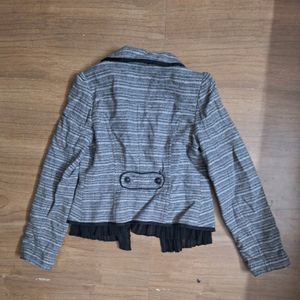 Korean Tweed Crop Jacket- K Drama Style