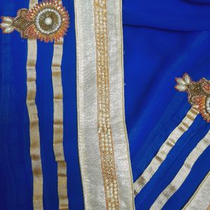 Royal Blue Saree