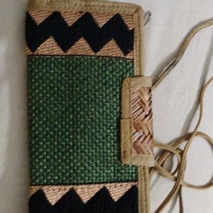 NEW Fancy Jute Clutch