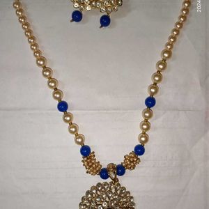 Royal Blue Necklace Set