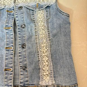 Denim Embroidered Jacket