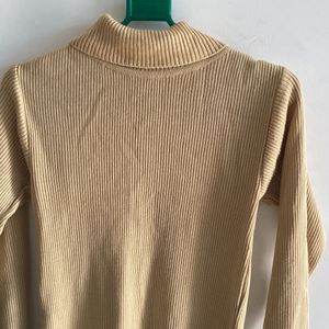 Tan Brown Turtle Neck