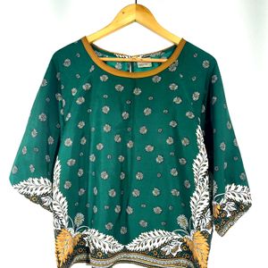 Green Printed Top (Women's)