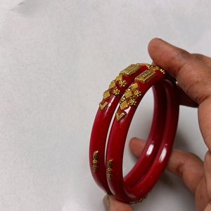 New Bangles Chilli Red Maroon Colour