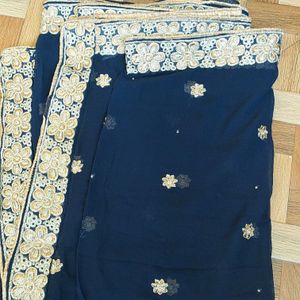 Navy Blue Kurta Salwar Set