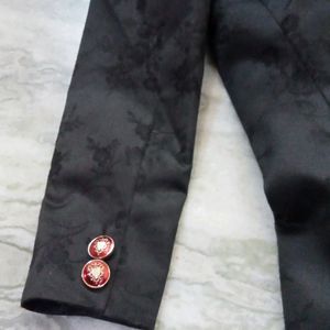 2 Black Colour Designer Sherwani