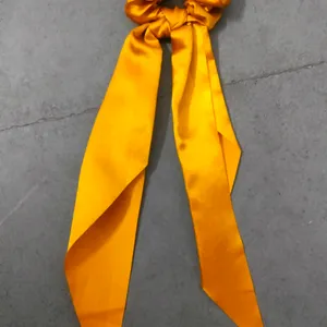 Orange Gold Scrunchie