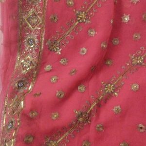 Rani Pink Designer Saree