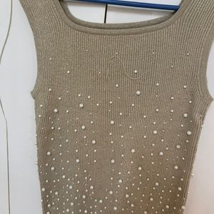 Sleeveless party wear Tshirt