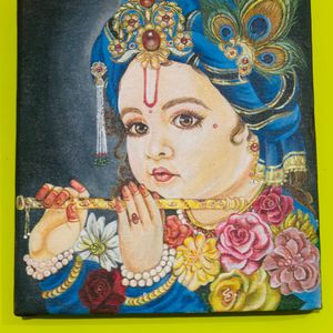 Shree Krishna Ji Acrylic Painting