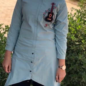 Collared Shirt Kurti