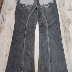 Y2k Shark Bootcut Jeans Waist 34