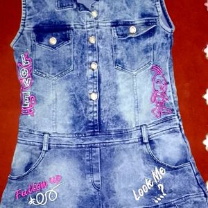 Jeans Frock For girls❤