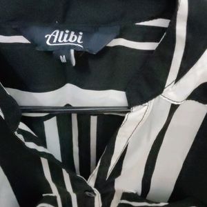 ALIBI Black and White Shirt