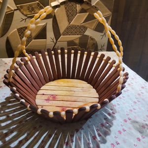 Wooden Temple Basket