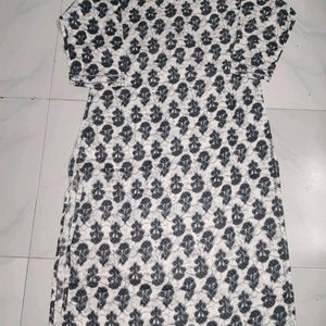 Grey Printed Kurti