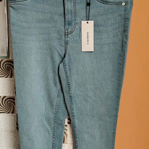 Blue Skinny Fit Mid Rise Jeans