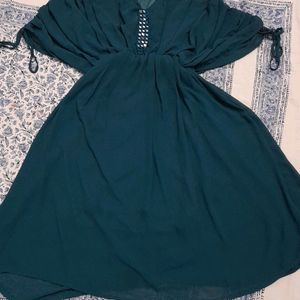 Tunic Petroleum Green Color Dress