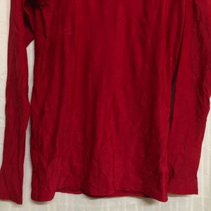 Under Armour Red Long Sleeve T Shirt