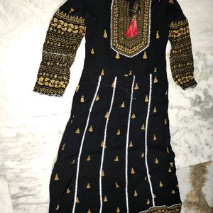 Long Ethnic gown with dupatta set