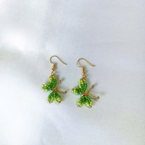 Handbeaded Butterfly Earring