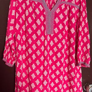 Fuschia Kurti Tunic