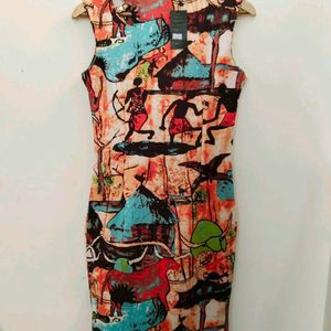 Multi Printed Dress New With Tag