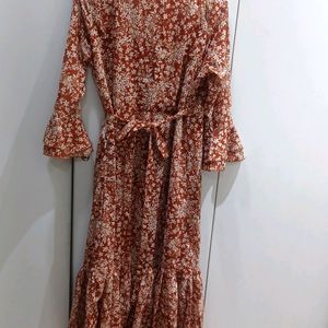 Brown Midi Dress