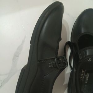 Girls Black School Shoes