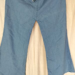 Denim Plazo Styled Jeans