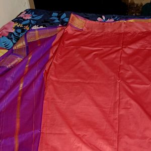 Women Silk Saree With Stitched Blouse