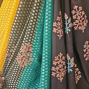 Pure Banarasi Saree(Half Saree Style)