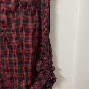 Red Nd Black Checkered Dress