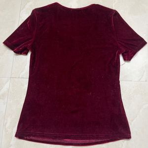 Velvet Textured Unique Top