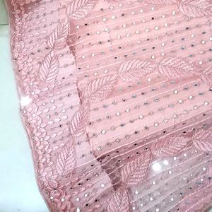 Pink Net Lehenga