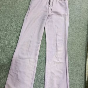 lilac flared jeans