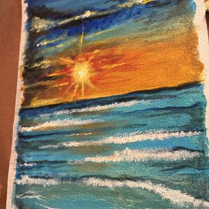 Sunset Using acrylic Colors