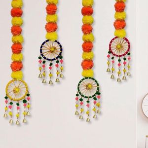 :  Handmade Artificial Marigold Fluffy Flowers