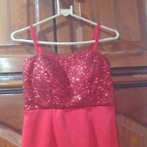 Red Party Wear Gown Dress