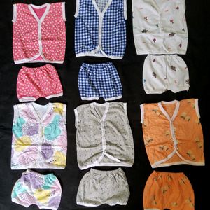 Set Of 6 New Born Baby Clothes (0-3 Months)