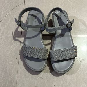 Khadims Grey Sandal Size UK4/EURO37