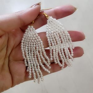 Pearls Tassel Earrings