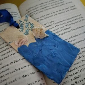 Handmade Ocean Clay Bookmark