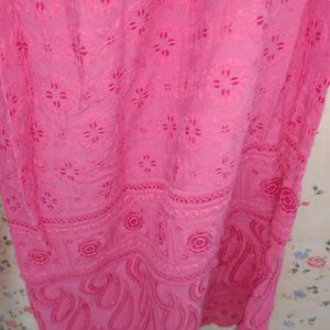 Beautiful Pink Chikankari Embroidery Palazzo