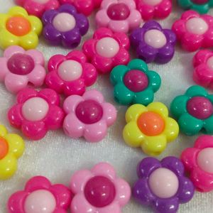 Flower Charm Beads 50 Pis