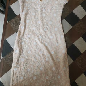 Chikenkari Cotton Kurti