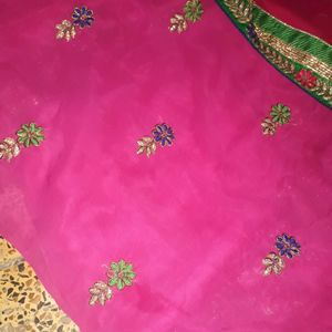 Beautiful Embroidery Saree 🤩