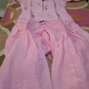 Baby Pink Punjabi Suit